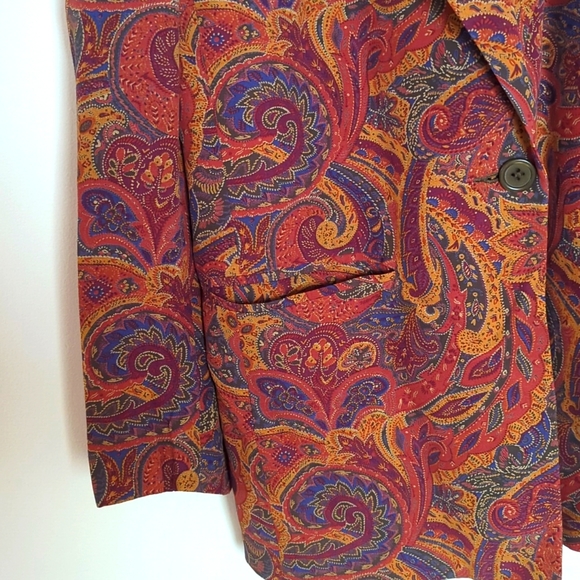 Liz Claiborne Collection Paisley Single Bitton Blazer - Picture 5 of 5